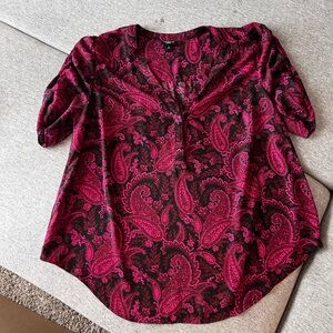 Torrid Harper Pullover 3/4 Length Sleeve Blouse
